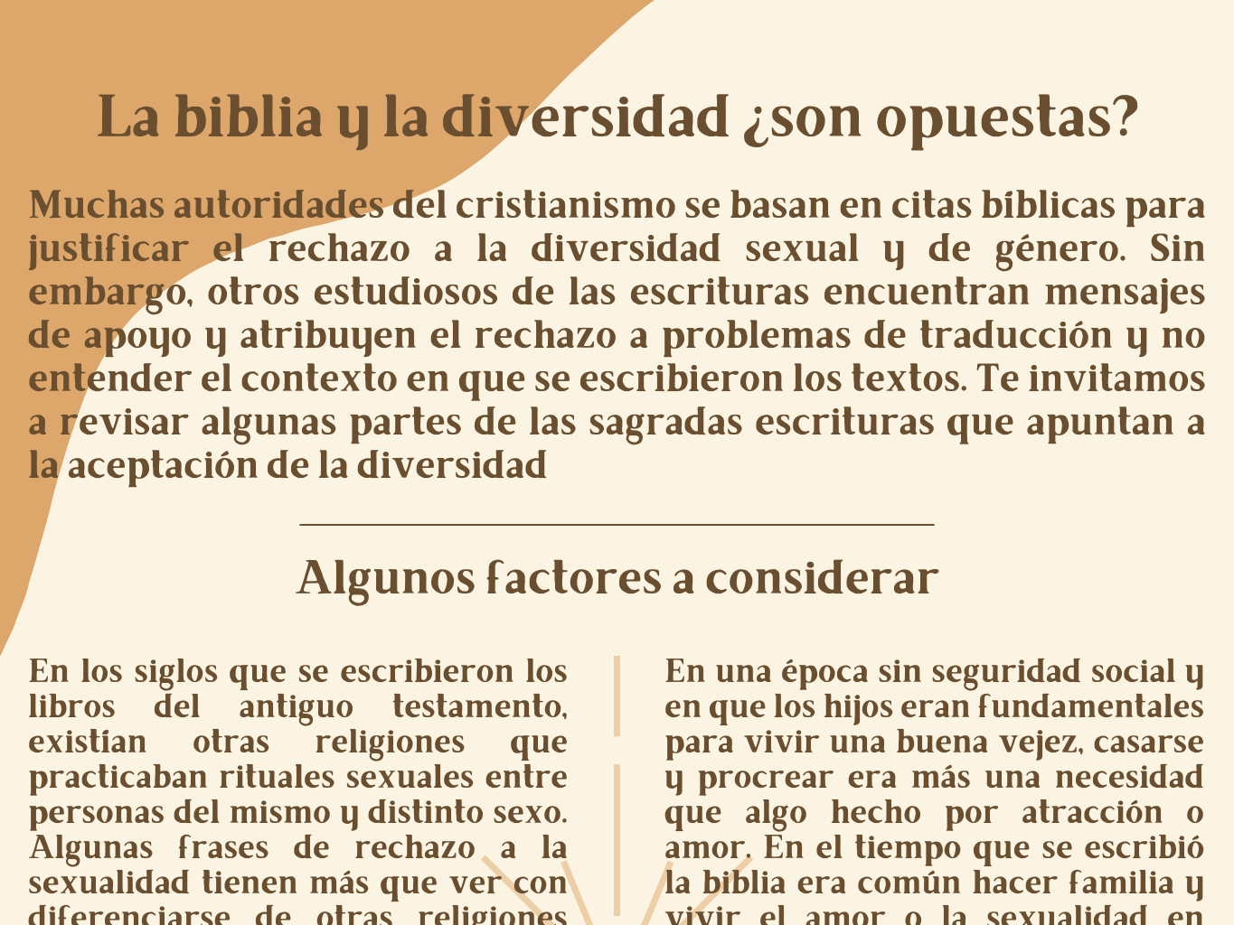 Infografía: Religión y diversidad
